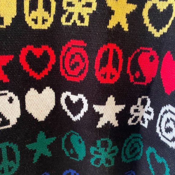 New Yin Yang Peace Sign Sweater Simons XL - Picture 2 of 8